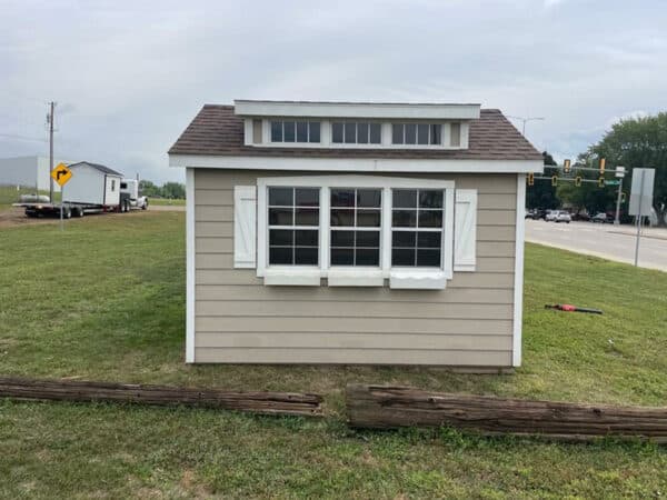 Side of 10x12 Southern Classic Lap Siding
