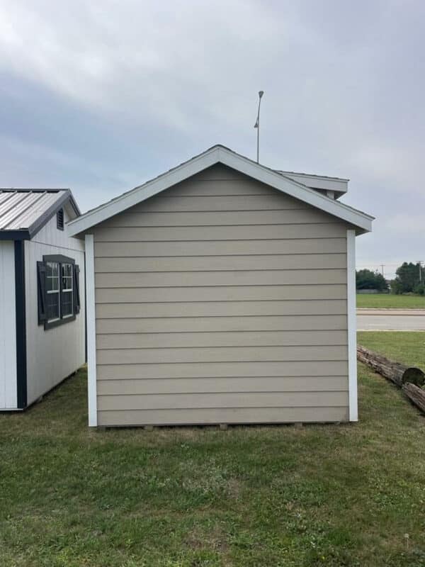 Back of 10x12 Southern Classic Lap Siding