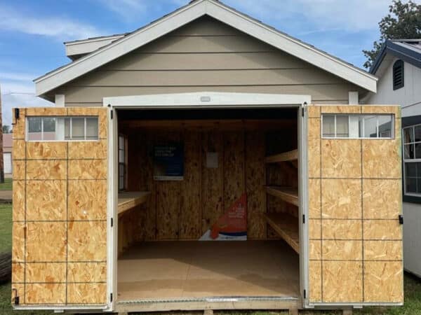Inside Loft of 10x12 Southern Classic Lap Siding