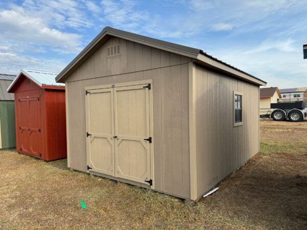 Gray Ranch shed in shed lot
