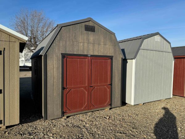 Driftwood stain High Barn shed in shed lot