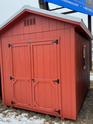Red Ranch shed in shed lot