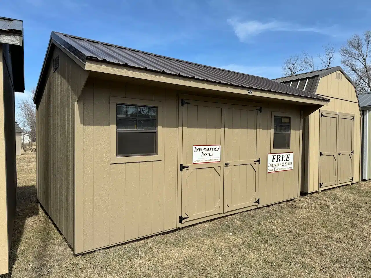 10x16 Quaker Shed. #6359