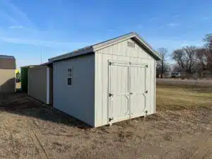 Gray Ranch shed in shed lot