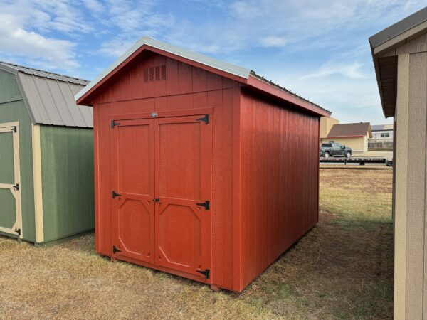 Red Ranch shed in shed lot