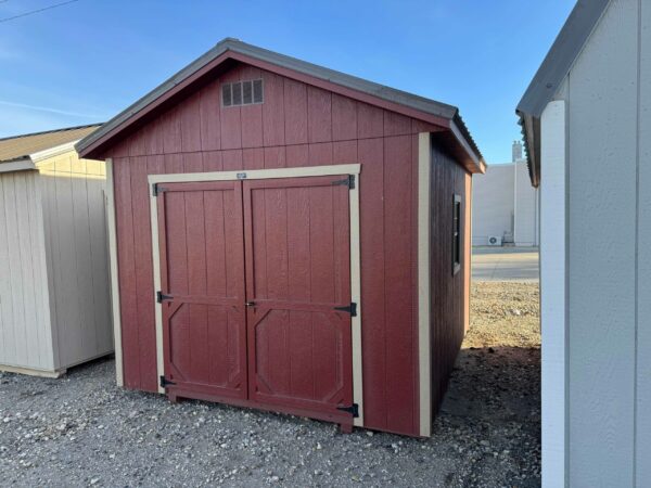 Red Ranch shed in shed lot