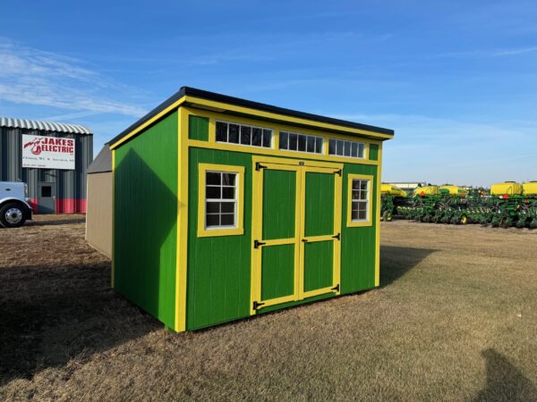 Green Studio shed in shed lot