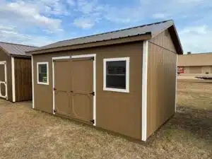 Brown Ranch shed in shed lot