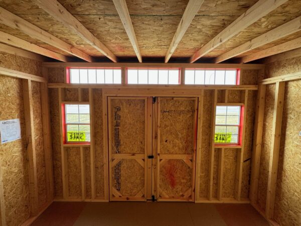 Studio shed interior