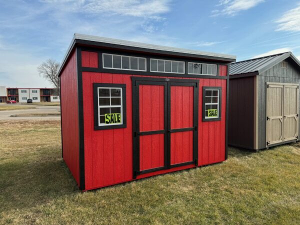 Red Studio shed in shed lot