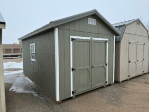 Gray Ranch shed in shed lot