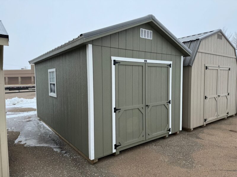 Gray Ranch shed in shed lot