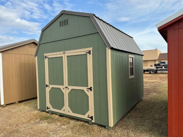 Green High Barn shed in shed lot