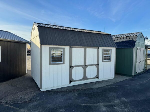 White High Barn shed in shed lot