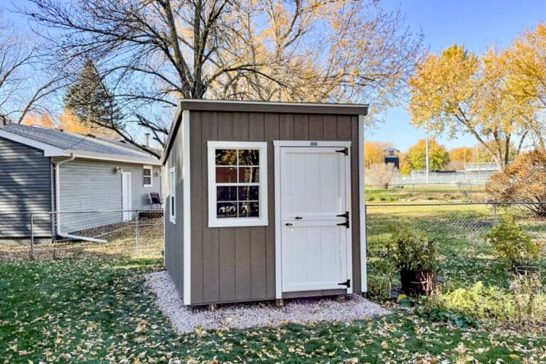 8x8 lean to shed