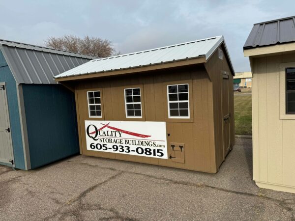 Brown Chicken Coop in shed lot