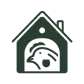 Green chicken coop icon