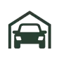 Green garage icon