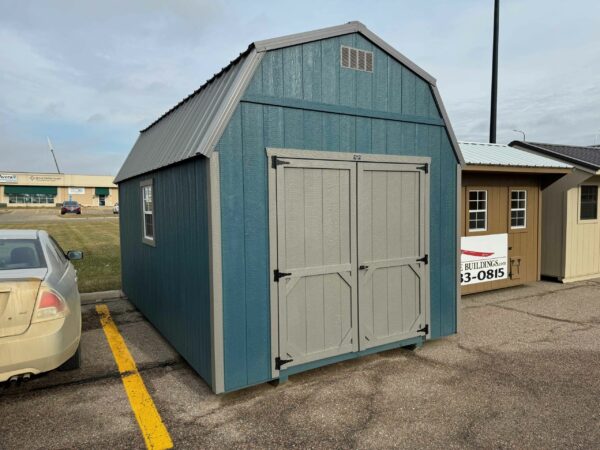 Teal High Barn shed in shed lot
