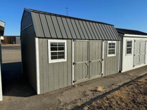 Grey High Barn shed in shed lot