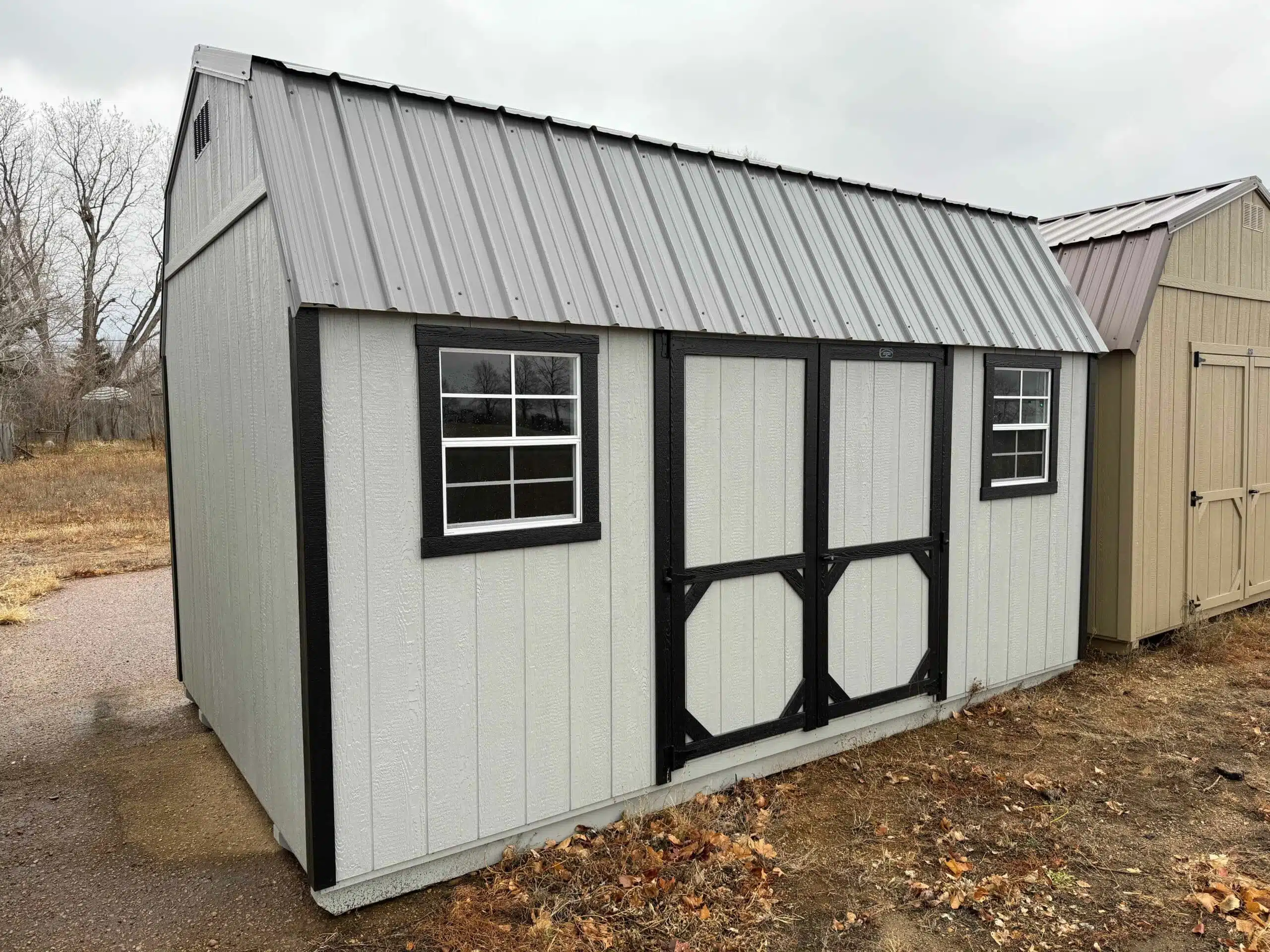 Gray High Barn shed in shed lot