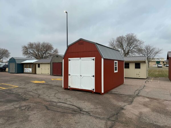 Red High Barn shed in shed lot