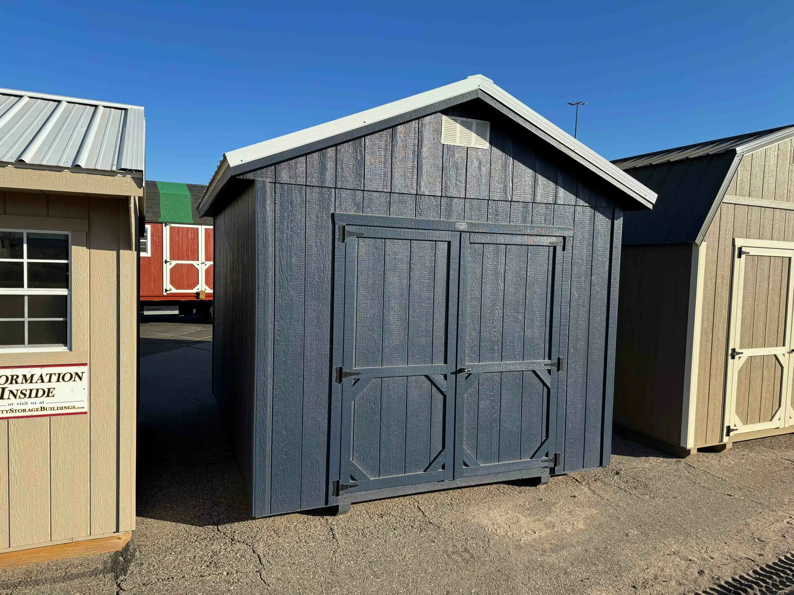 Navy Ranch shed in shed lot
