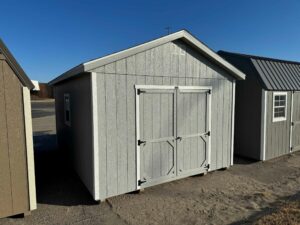 Gray Ranch shed in shed lot