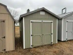 Gray Ranch shed in shed lot