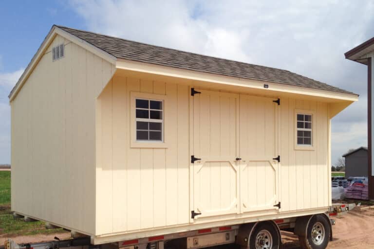 Quaker shed on truck bed