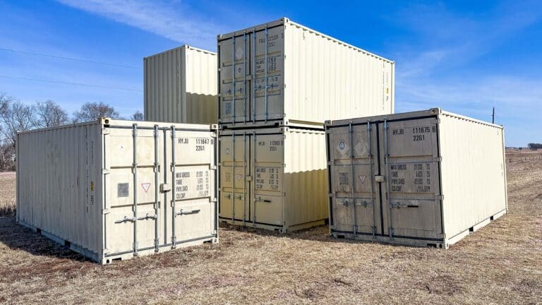 multiple shipping containers stacked on top of each other for sale in south dakota