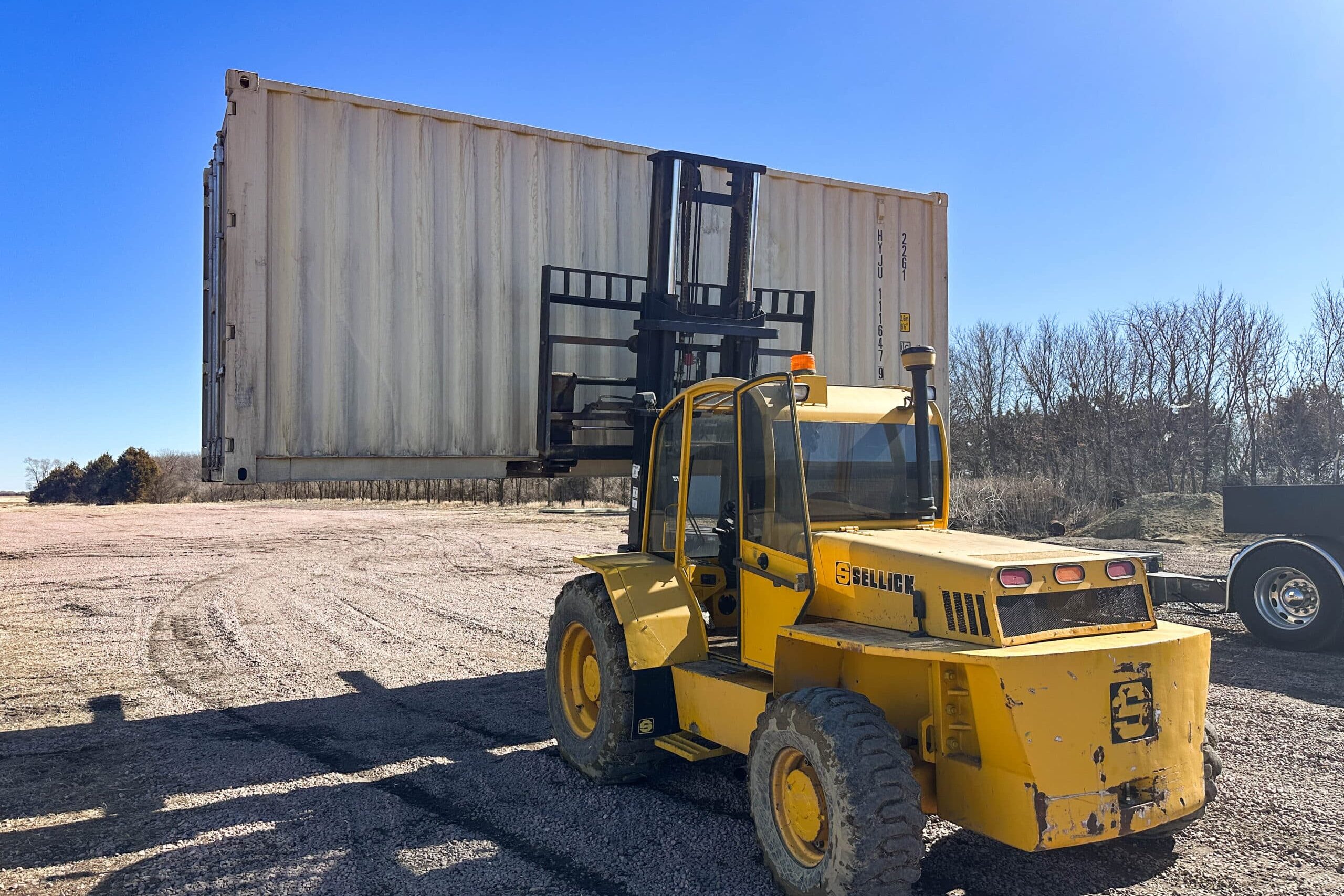 transporting a shipping container for sale in south dakota